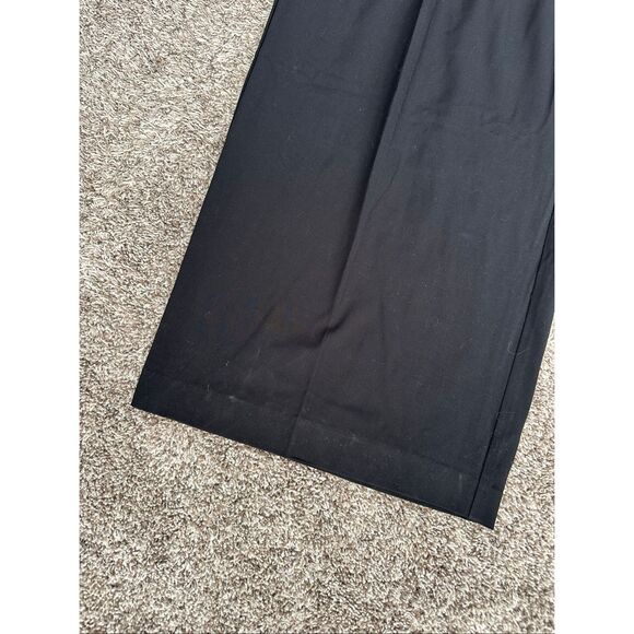 Good American Luxe Suiting Column Pleated Wide Leg Trousers Pants Flowy Size 16 - Picture 12 of 16